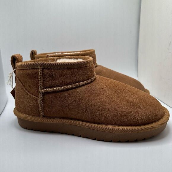 CUSHIONAIRE Women's pull on boot 6 CHESTNUT - Picture 1 of 7